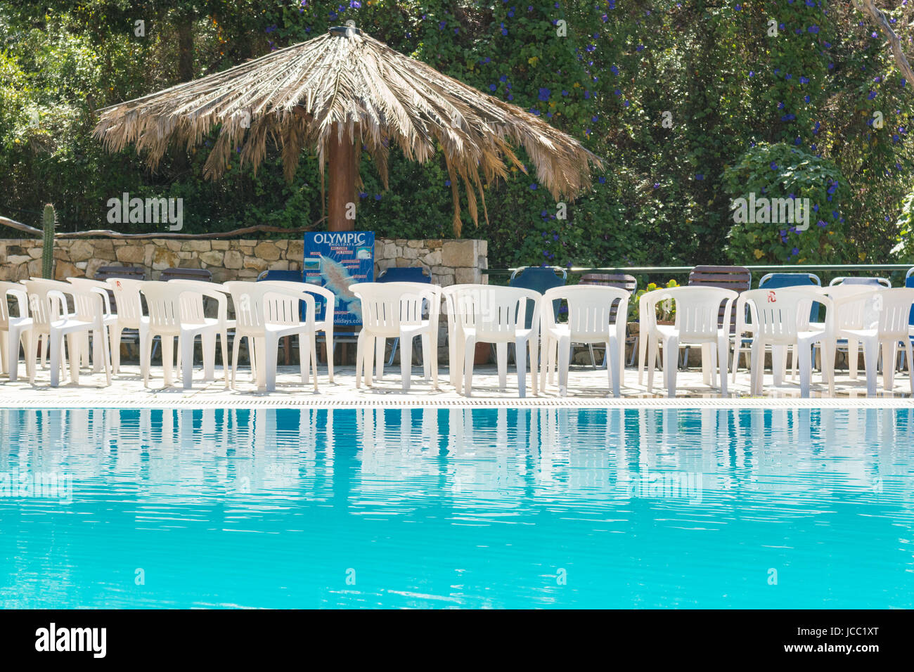 Welcome-Meeting Package holiday - Olympic Holidays - Bastas Komplex, Lakka, Paxos, Griechenland Stockfoto
