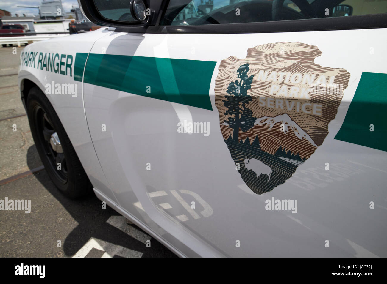 US National Park Service US-Park Ranger-Fahrzeug Boston USA Stockfoto