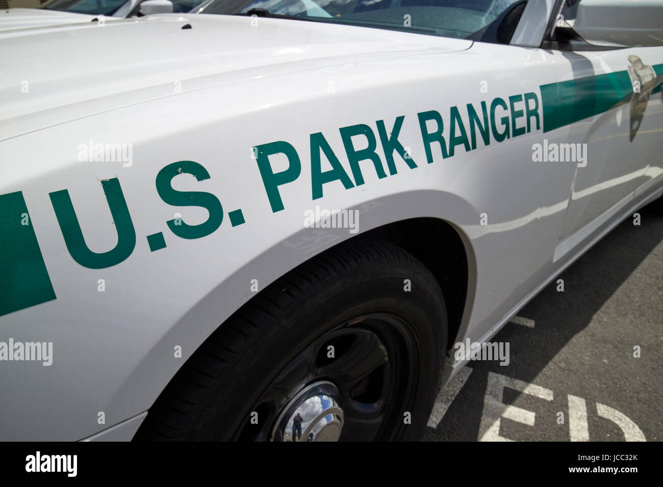 US National Park Service US-Park Ranger-Fahrzeug Boston USA Stockfoto