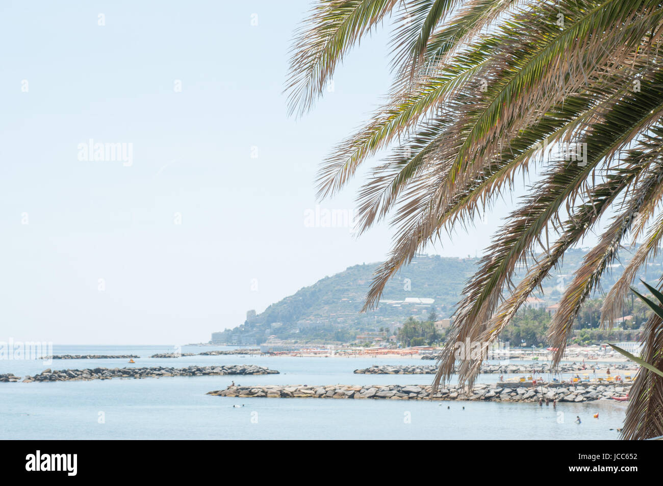 Meer in San Remo, Italien Stockfoto