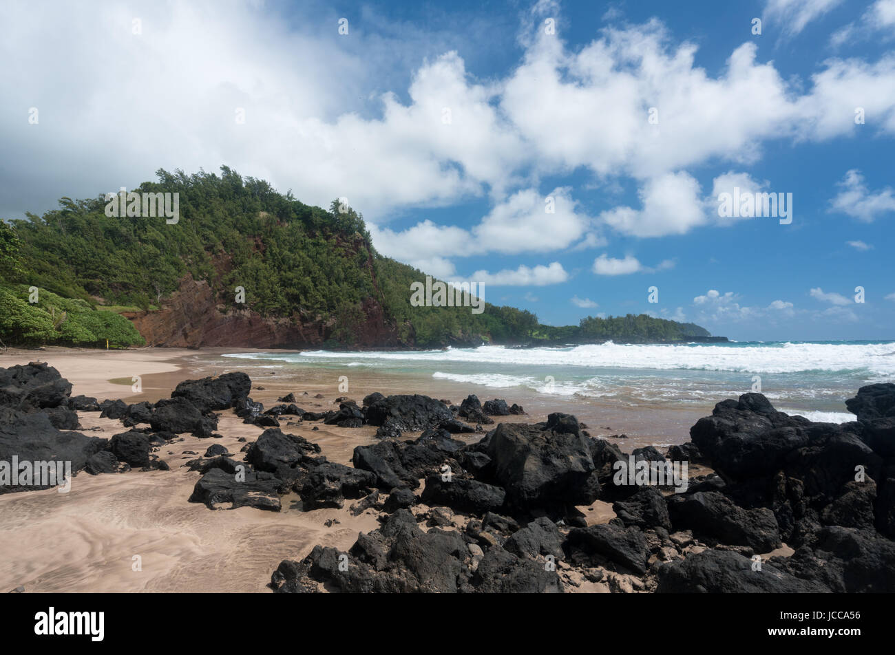 Koki-Strand in der Nähe von Hana auf der hawaiianischen Insel Maui Stockfoto