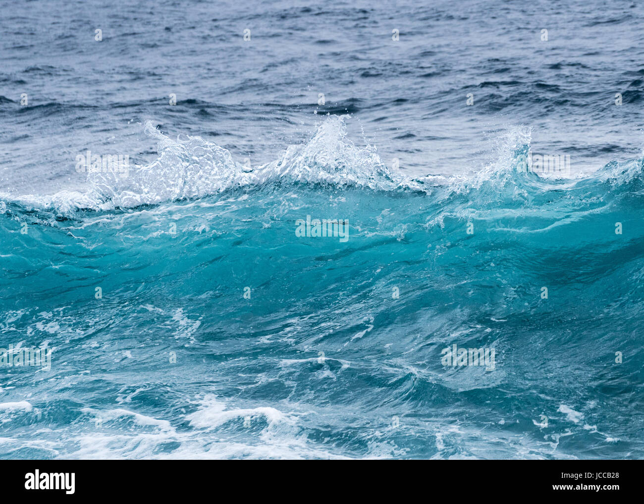 Gefrorene Bewegung der Wellen des Ozeans aus Hawaii Stockfoto