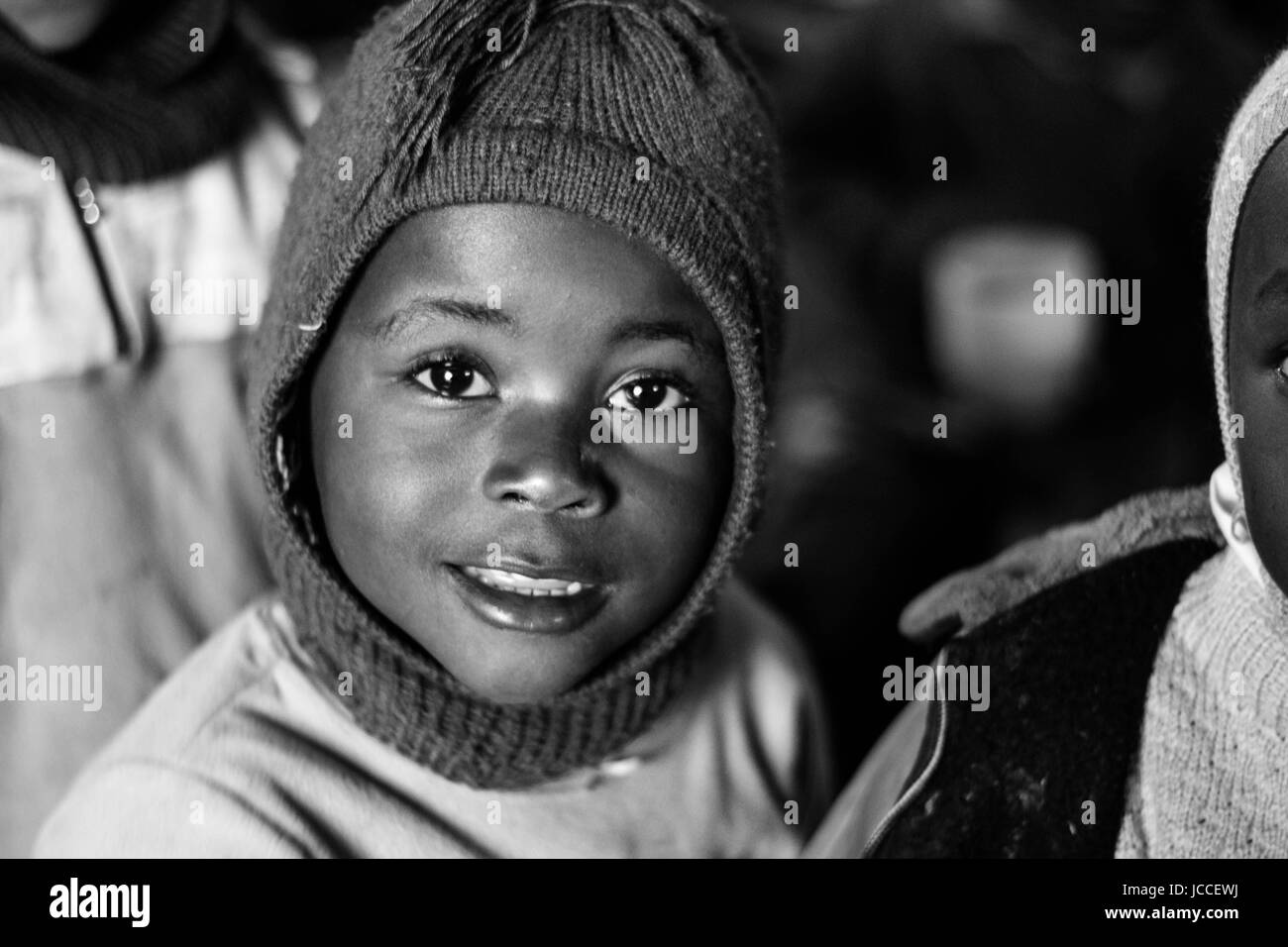 Porträt eines Kindes in Afrika Stockfoto