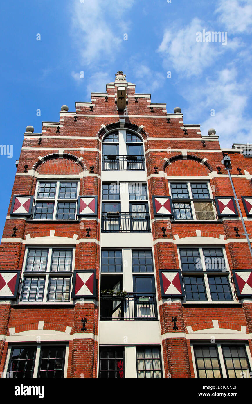 Historische Fabrikgebäude, Amsterdam Stockfoto