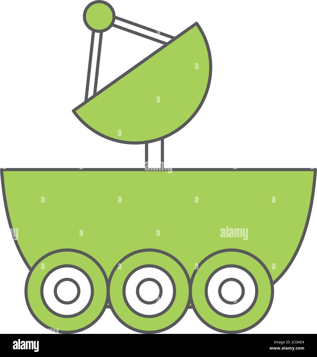 Space Explorer Auto-Symbol Stock Vektor