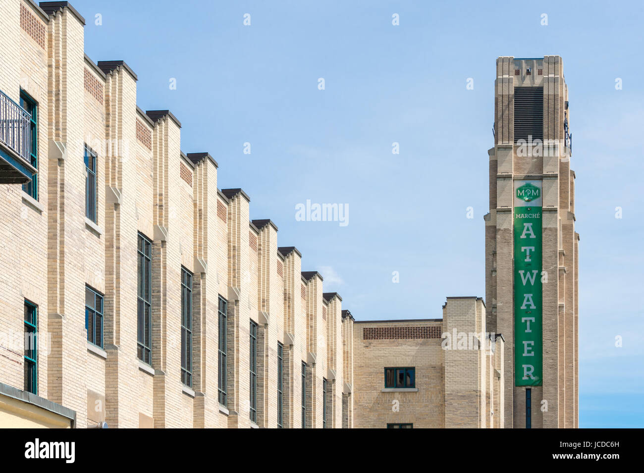 Atwater Market in Montreal, QC, Canada (Juni 2017 Stockfoto
