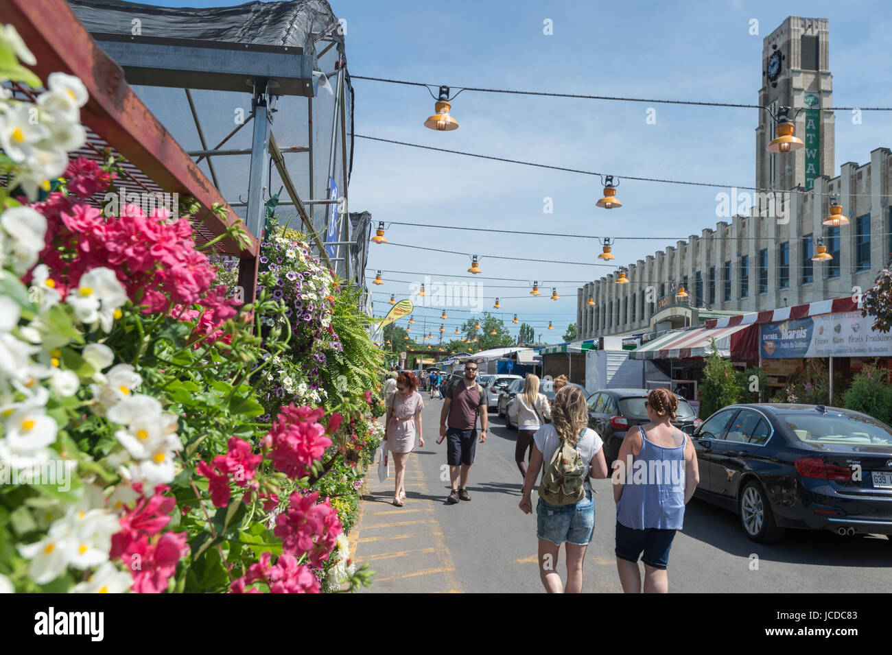 Atwater Market in Montreal, QC, Canada (Juni 2017 Stockfoto