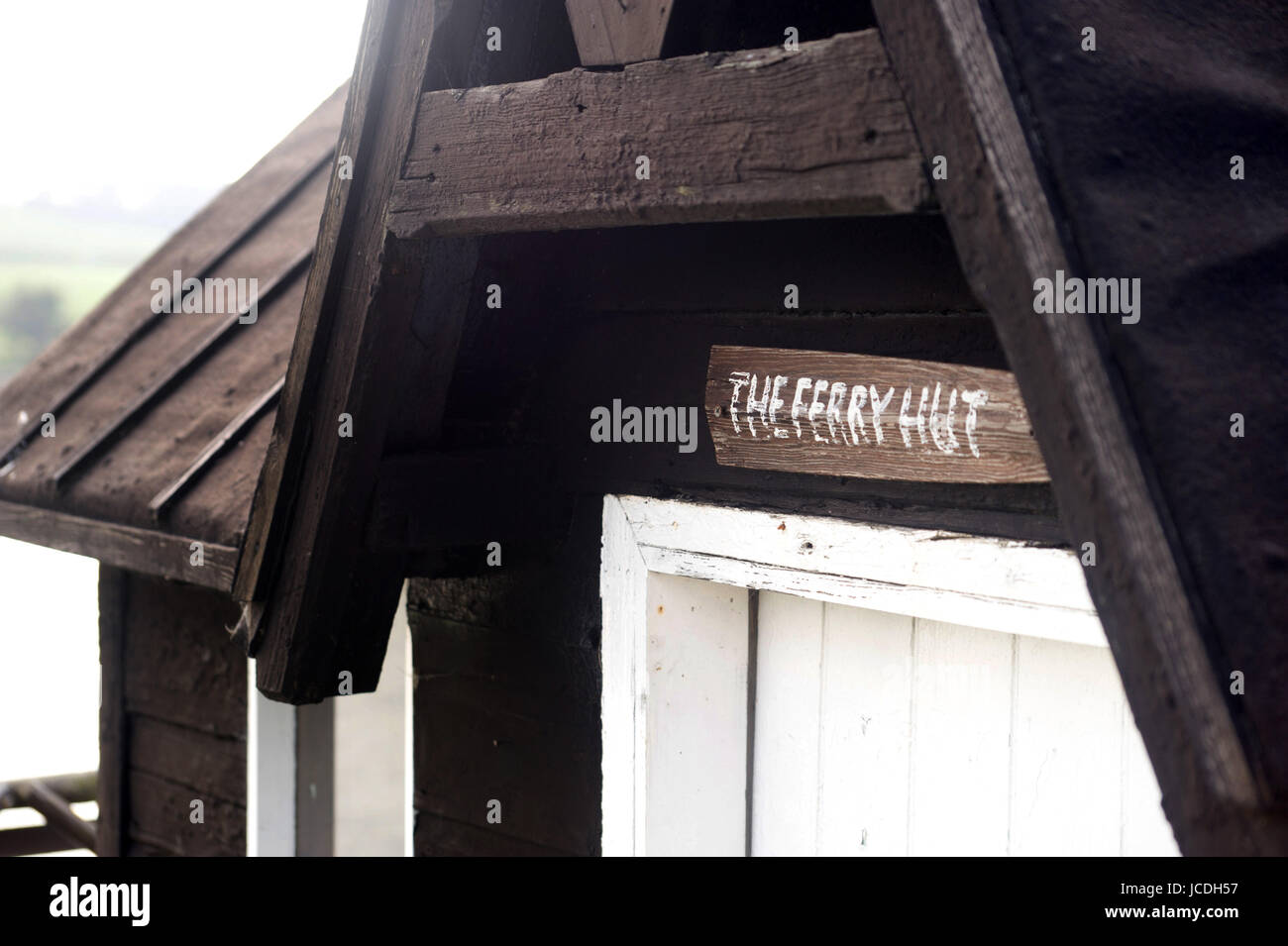 Alnmouth Fähre Hütte, Northumberland Stockfoto