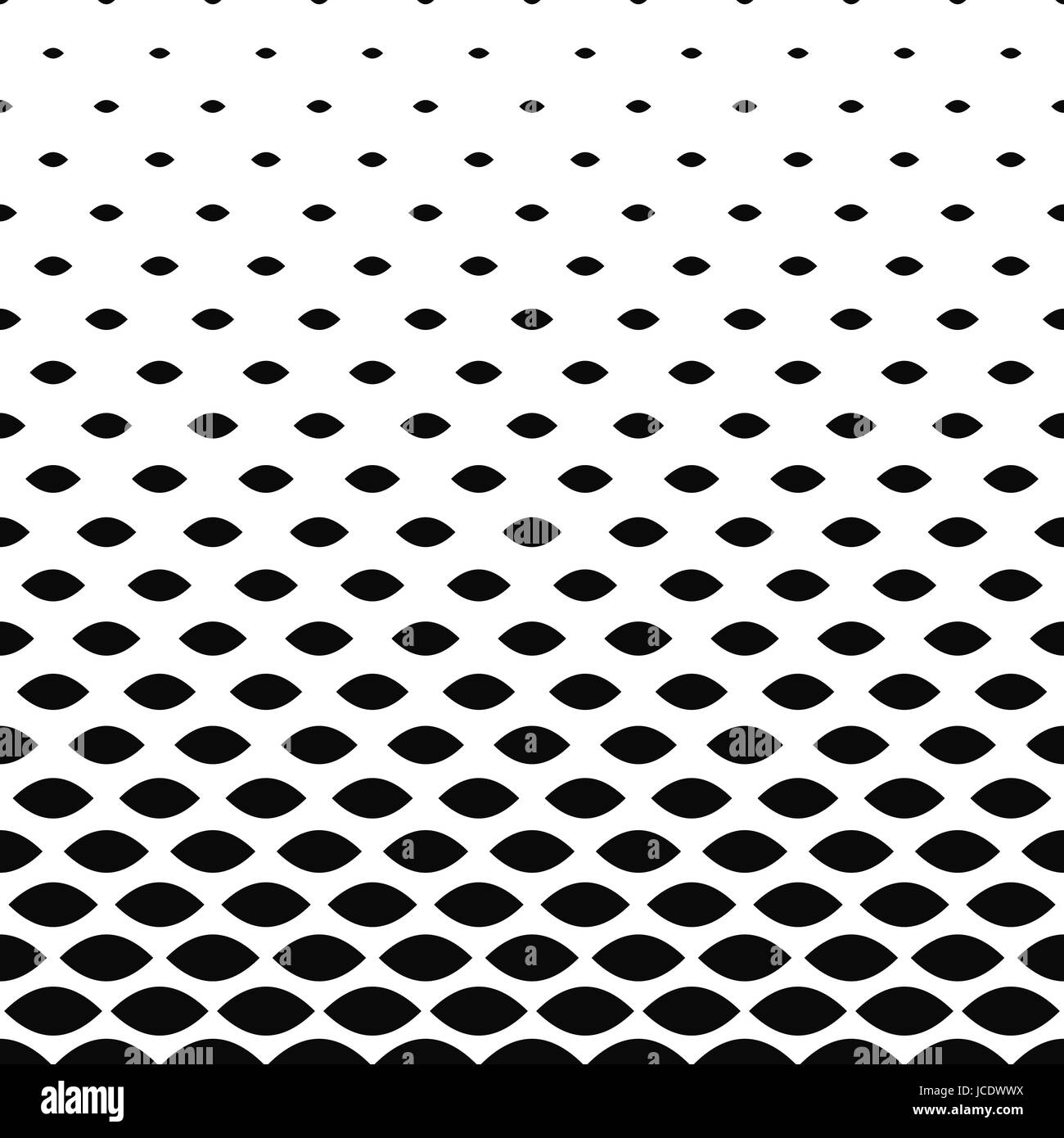 Monochrome gebogene Form Muster Hintergrund Stock Vektor