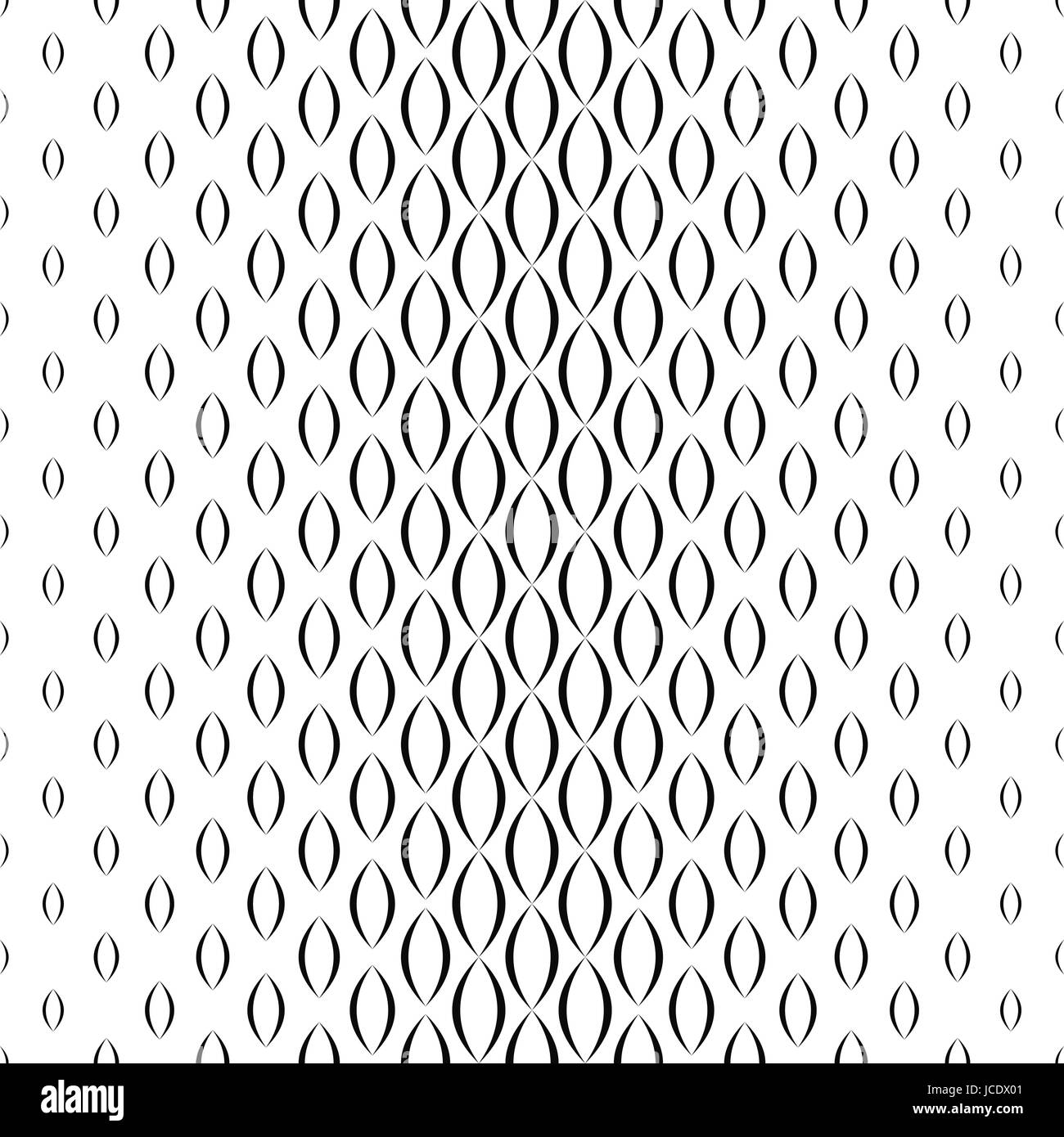 Schwarz / weiß vertikal gebogene Form Muster Stock Vektor