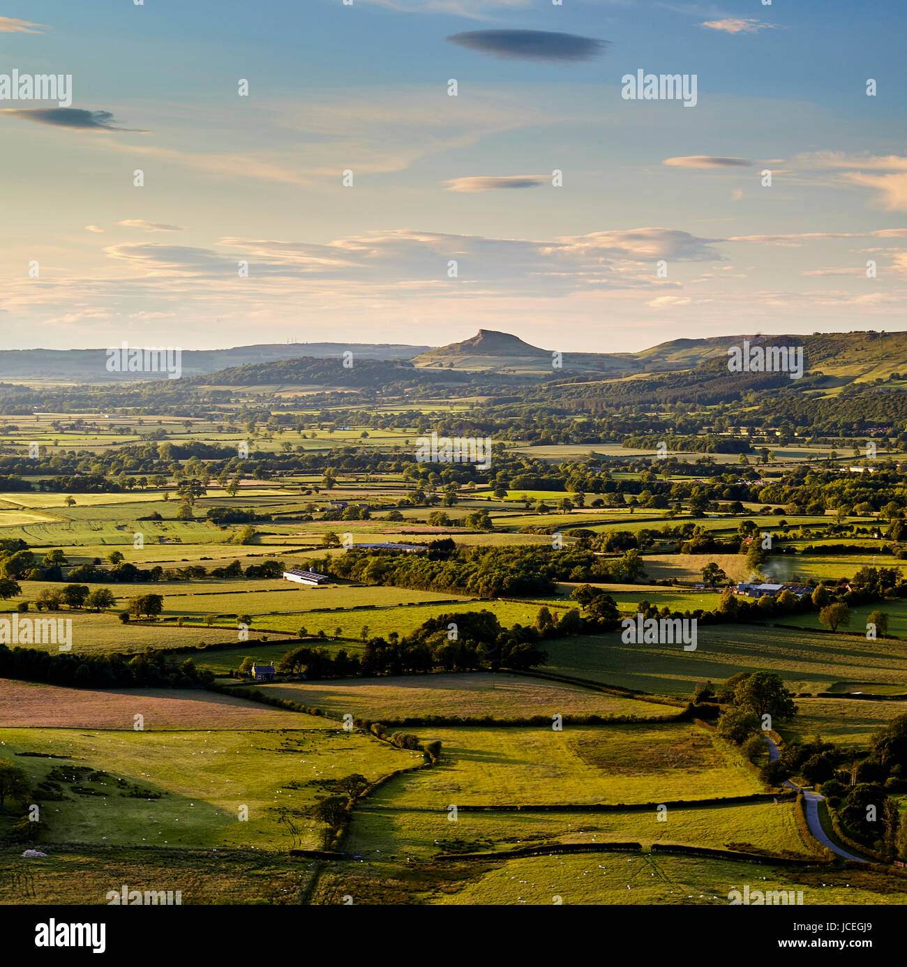 Vista von North Yorkshire von der Cleveland-Art.     Alle Rechte vorbehalten Stockfoto