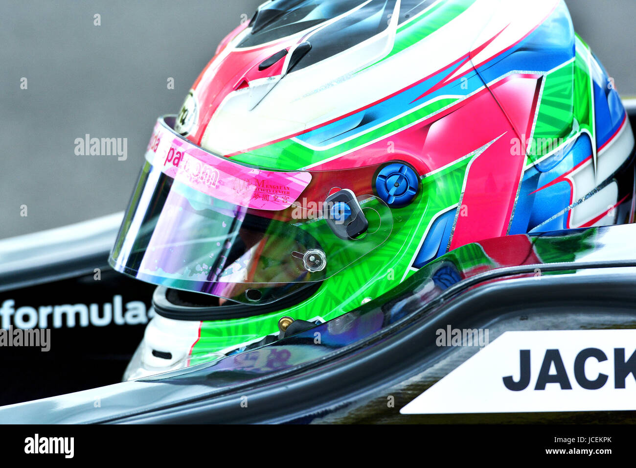 Formel Ford Fahrer Racing bei der British Touring Car Championship Stockfoto