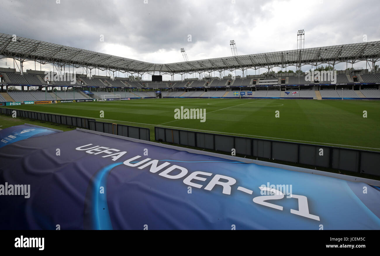 Einen Überblick über die Kolporter Arena in Kielce, Polen. Stockfoto