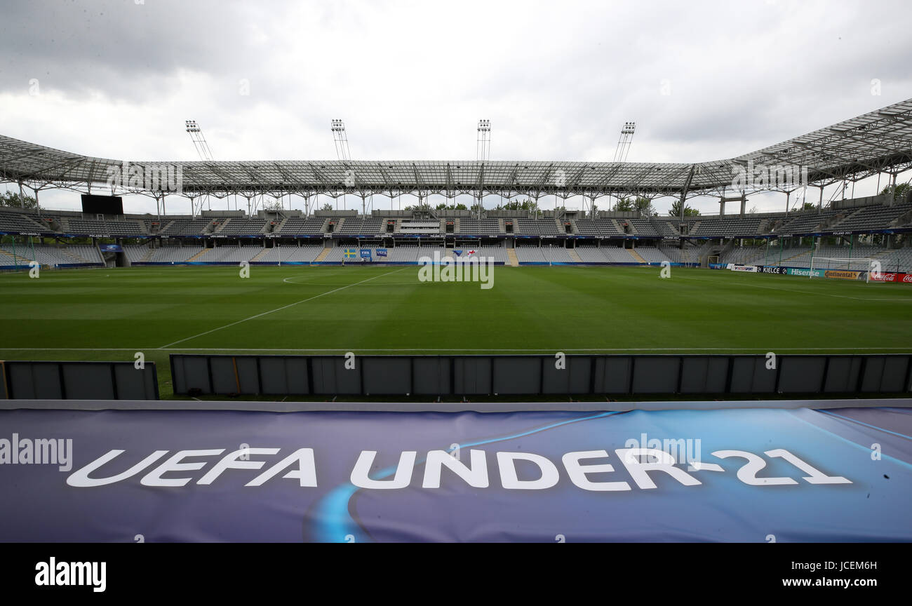 Einen Überblick über die Kolporter Arena in Kielce, Polen. Stockfoto