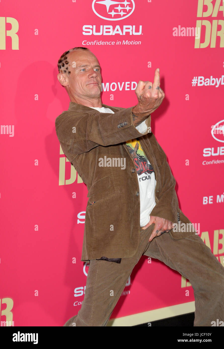 Los Angeles, USA. 14. Juni 2017. Floh bei der Los Angeles Premiere für "Baby Driver' im Ace Hotel Downtown. Bildnachweis: Sarah Stewart/Alamy Live-Nachrichten Stockfoto
