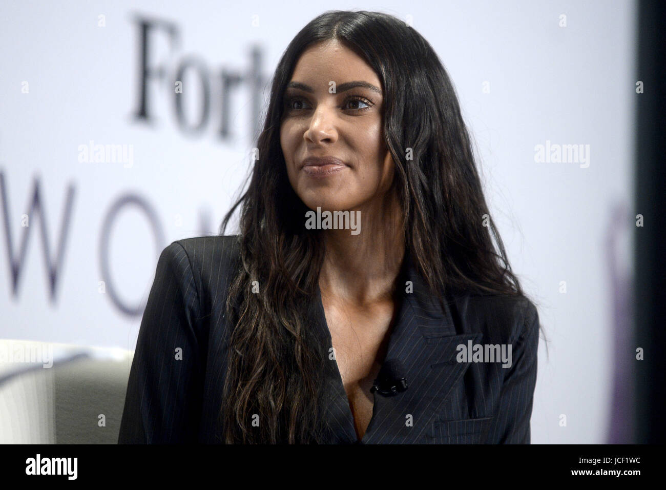 New York, USA. 13. Juni 2017. Kim Kardashian auf TheForbes Frauen Gipfel 2017 in Den Frühling-Studios. New York, 13.06.2017 | Verwendung Weltweit Credit: Dpa/Alamy Live-Nachrichten Stockfoto