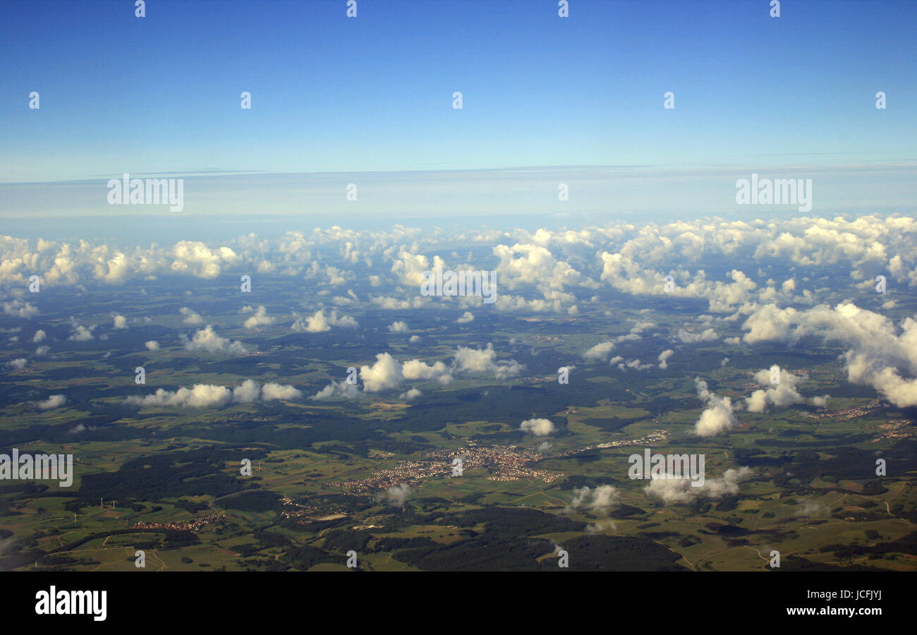 Luftaufnahme von Baden Württemberg - Deutschland Stockfoto