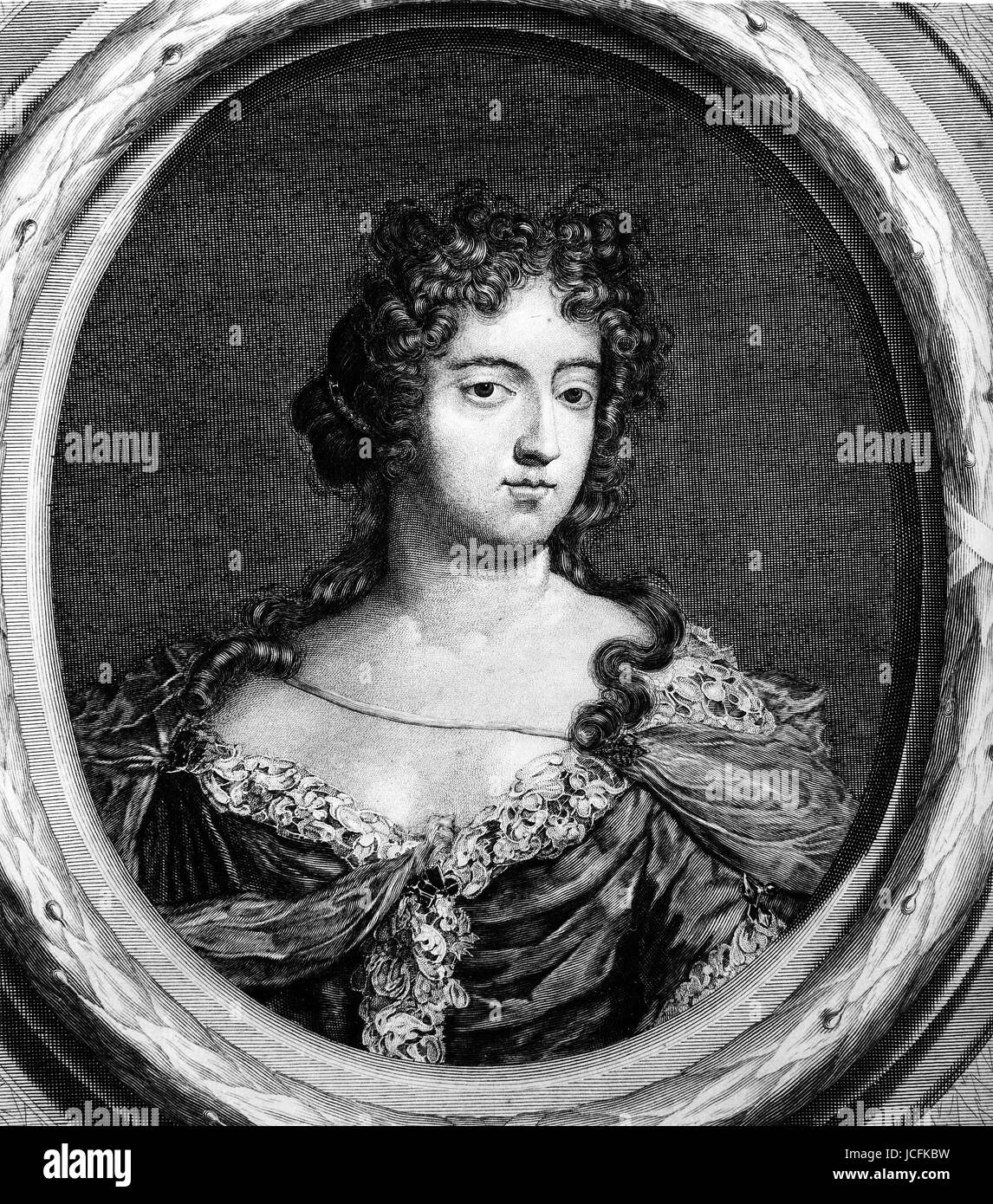 Hortense Mancini. 1646 in Rom geboren und starb in Chelsea in London im Jahre 1699. Sie war die Nichte von Kardinal Mazarin. Stockfoto