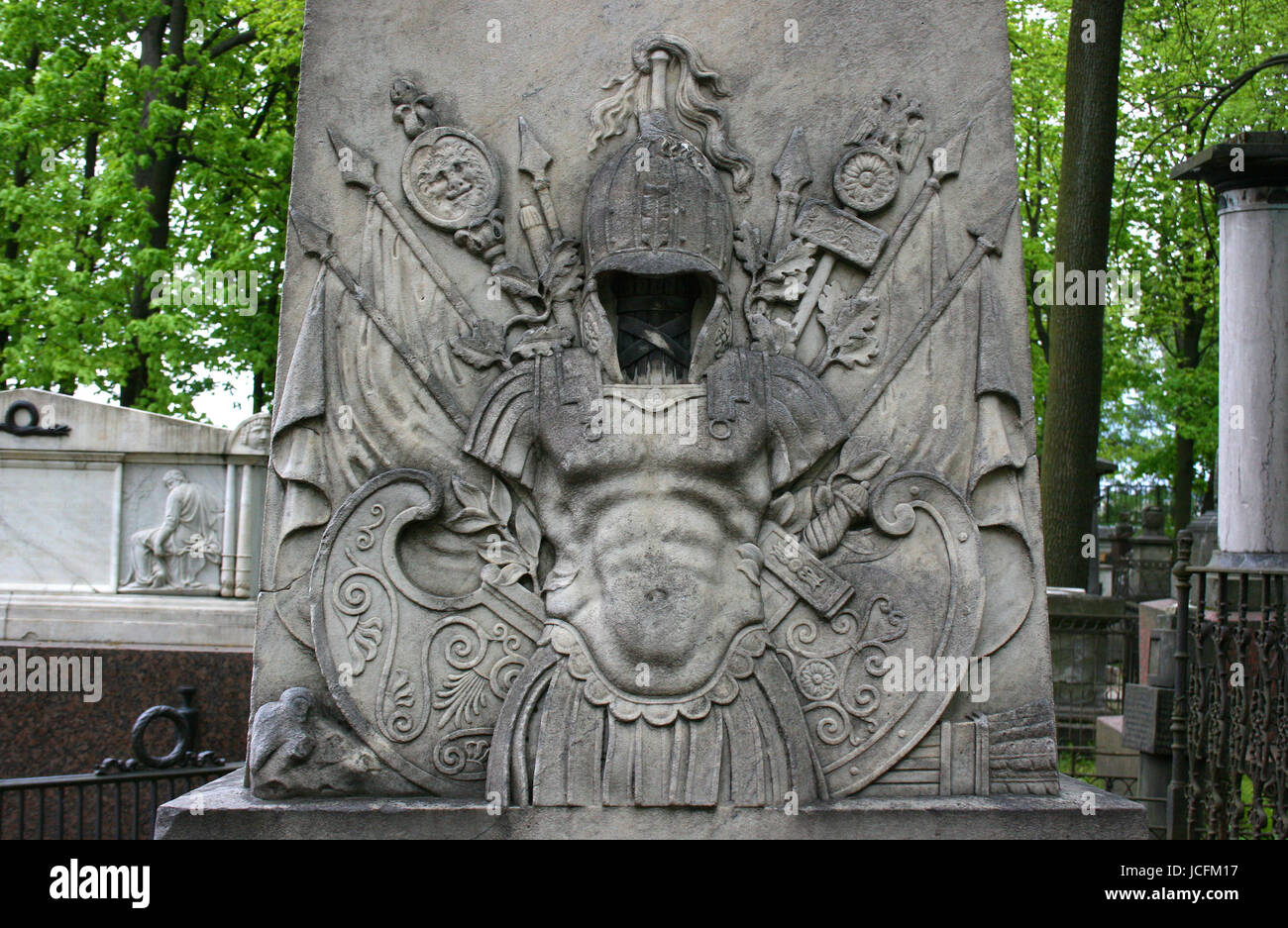 Friedhof in St. Petersburg - Russland Stockfoto