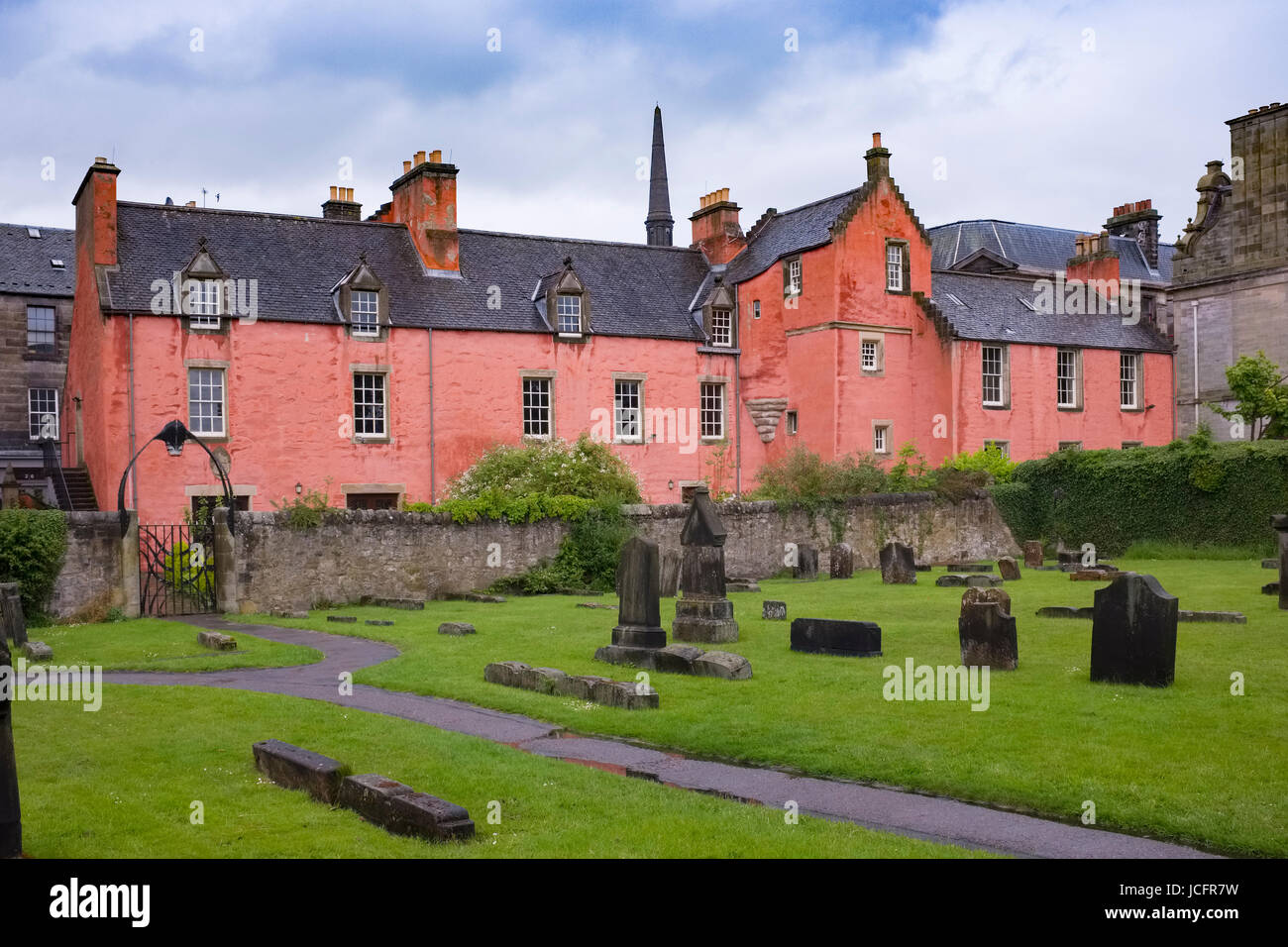 Abbot House Heritage Centre in Dunfermline, Fife, Schottland. Stockfoto