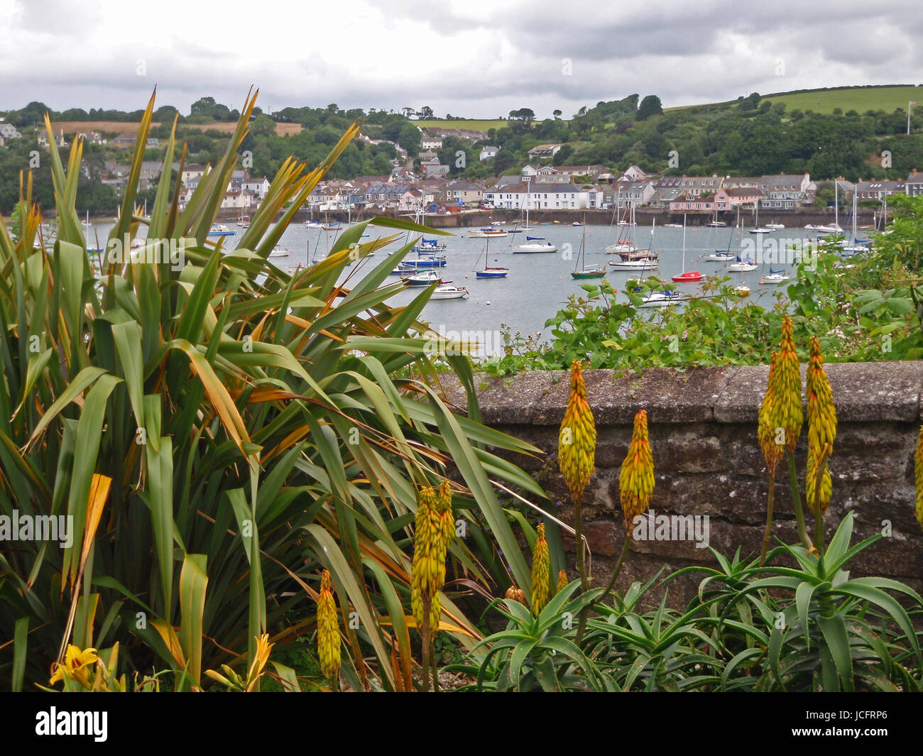 Spülen Dorf von Falmouth Stockfoto