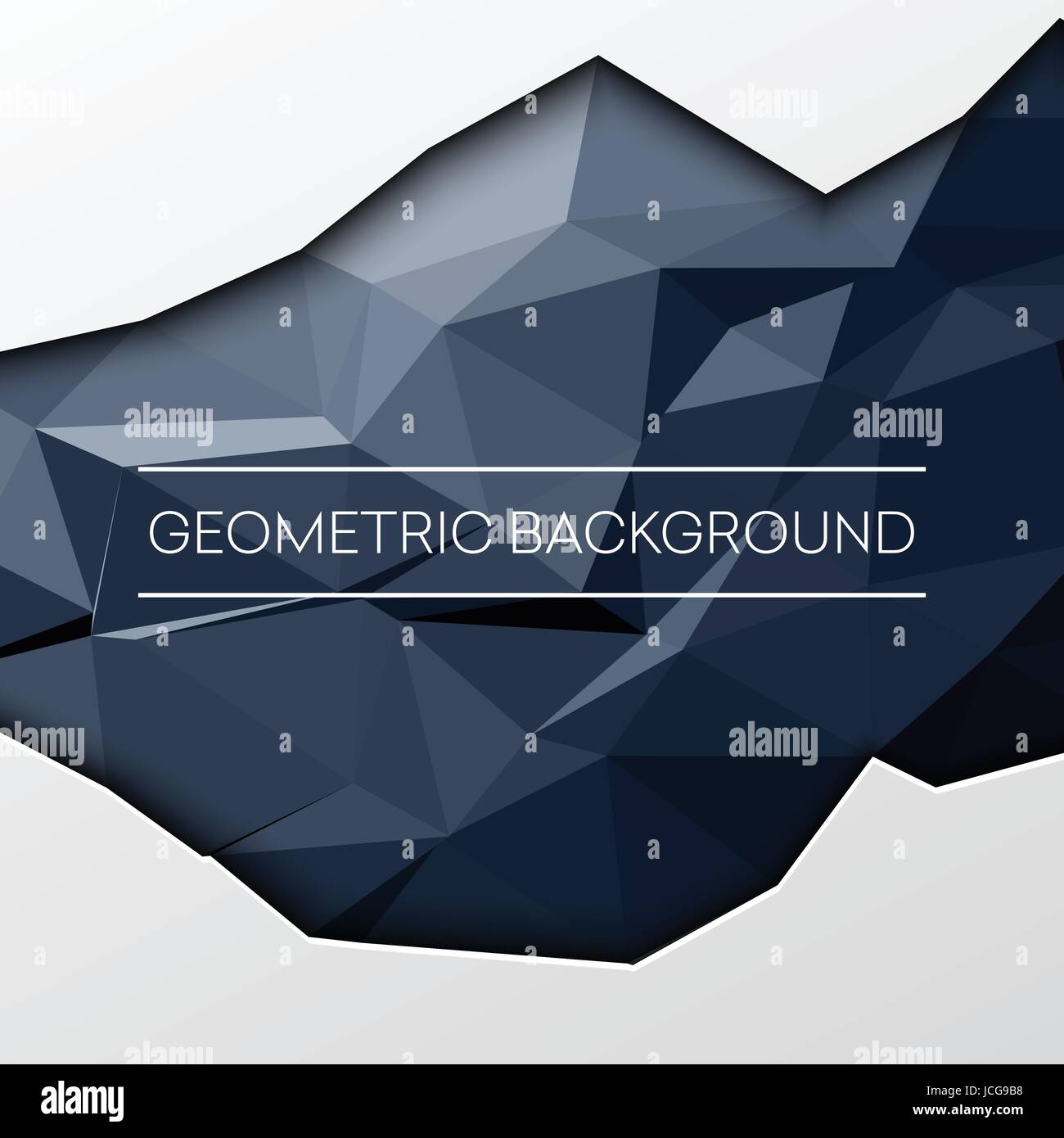 Schwarze abstrakte low-Poly, polygonale dreieckigen Mosaik Hintergrund für Web, Präsentationen und Drucke. Vektor-illustration Stock Vektor