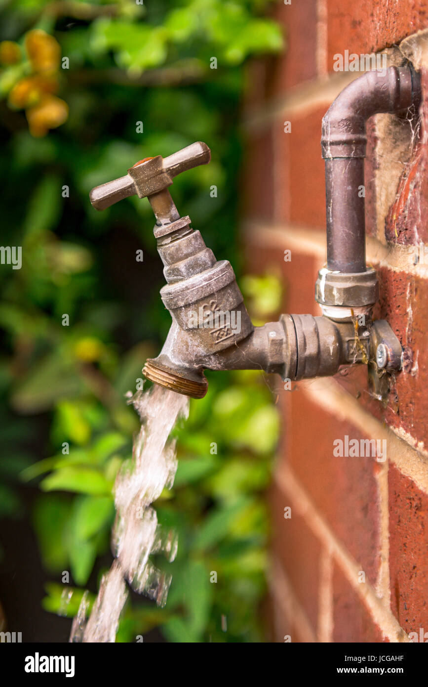 Gartenhahn an einer wand -Fotos und -Bildmaterial in hoher Auflösung – Alamy