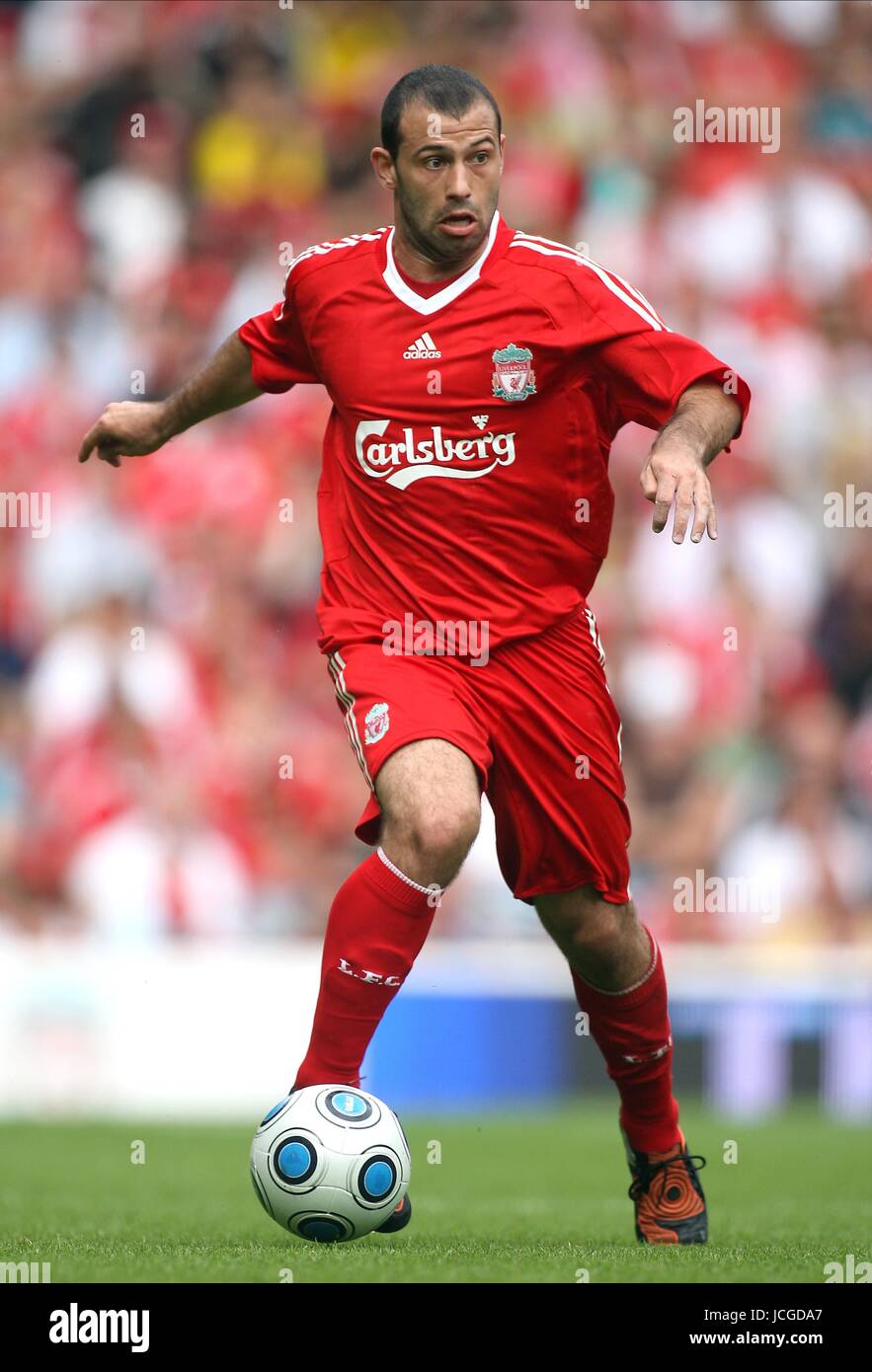 JAVIER MASCHERANO LIVERPOOL FC LIVERPOOL V Atletico MADRID Anfield Road, LIVERPOOL, ENGLAND 8. August 2009 DIY98509 Warnung! Dieses Foto kann nur für die Zeitung bzw. Zeitschrift redaktionelle Zwecke verwendet werden. Kann nicht werden verwendet für Publikationen unter Einbeziehung 1 Spieler, 1 Club oder 1 Wettbewerb ohne schriftliche Genehmigung von Football DataCo Ltd. Für Rückfragen, bitte Kontakt Football DataCo Ltd unter + 44 (0) 207 864 9121 Stockfoto