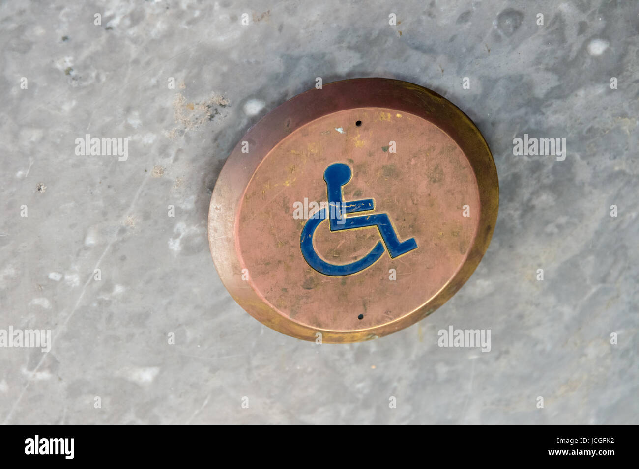 Handicap-Türöffner Stockfoto