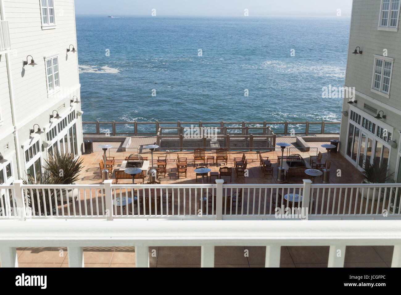 Blick von der interkontinentalen Monterey Stockfoto