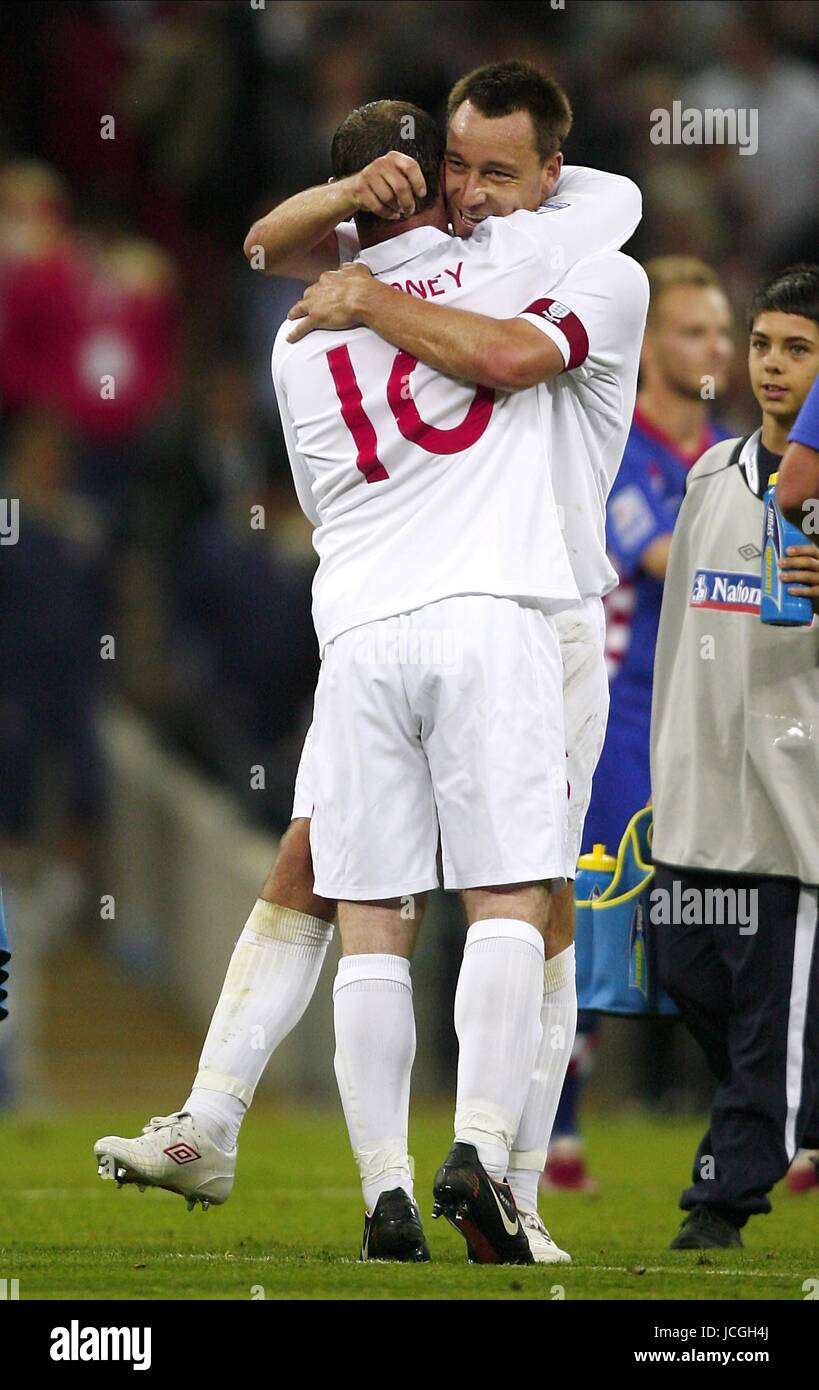 JOHN TERRY, Wayne Rooney, England V KROATIEN, ENGLAND - Kroatien, 2009 Stockfoto