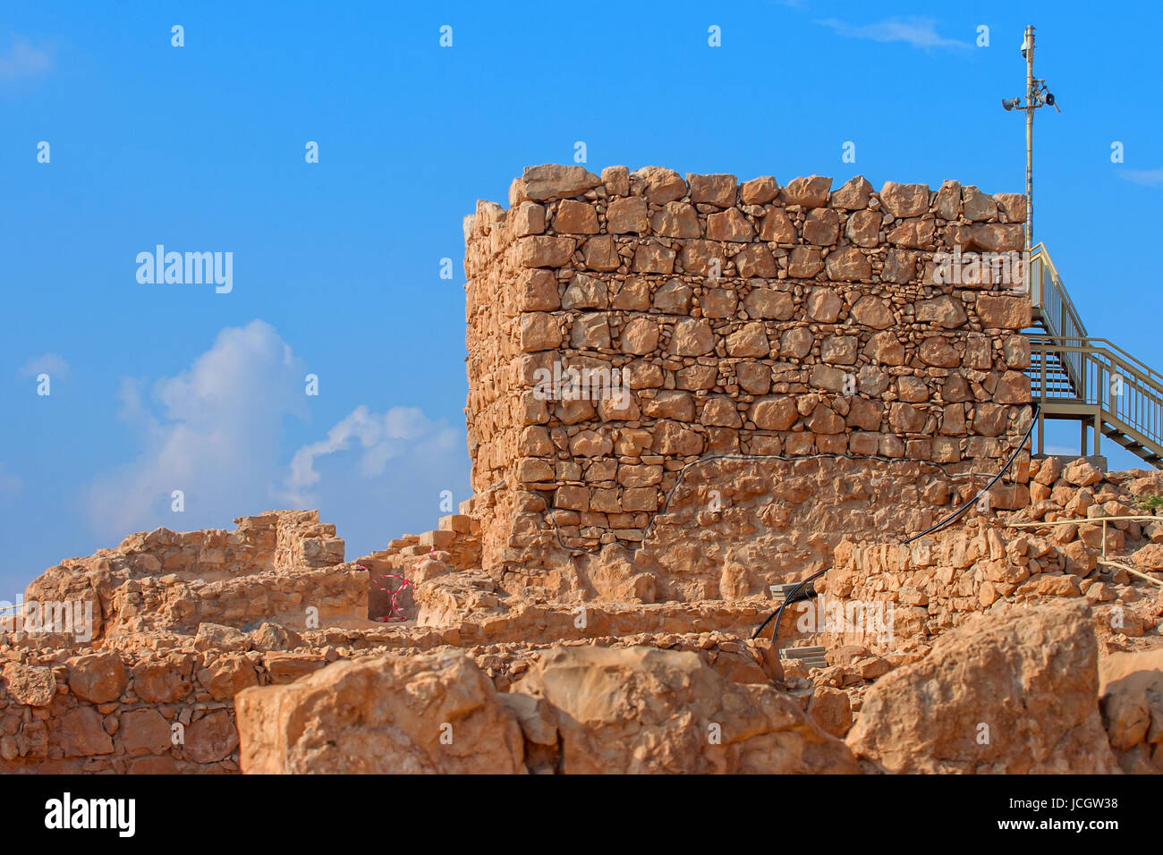 Ruine der Festung Masada, Israel Stockfoto