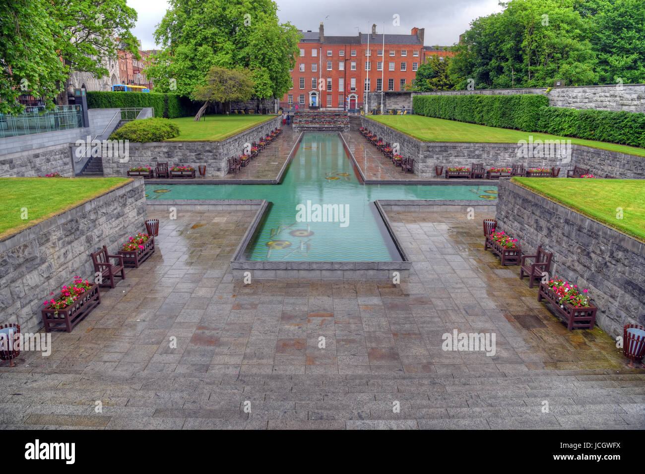 Dublin, Irland - 30. Mai 2017: Der Garten der Erinnerung The Garden of Remembrance ist ein Denkmal-Garten in Dublin gewidmet dem Andenken an "alle tho Stockfoto