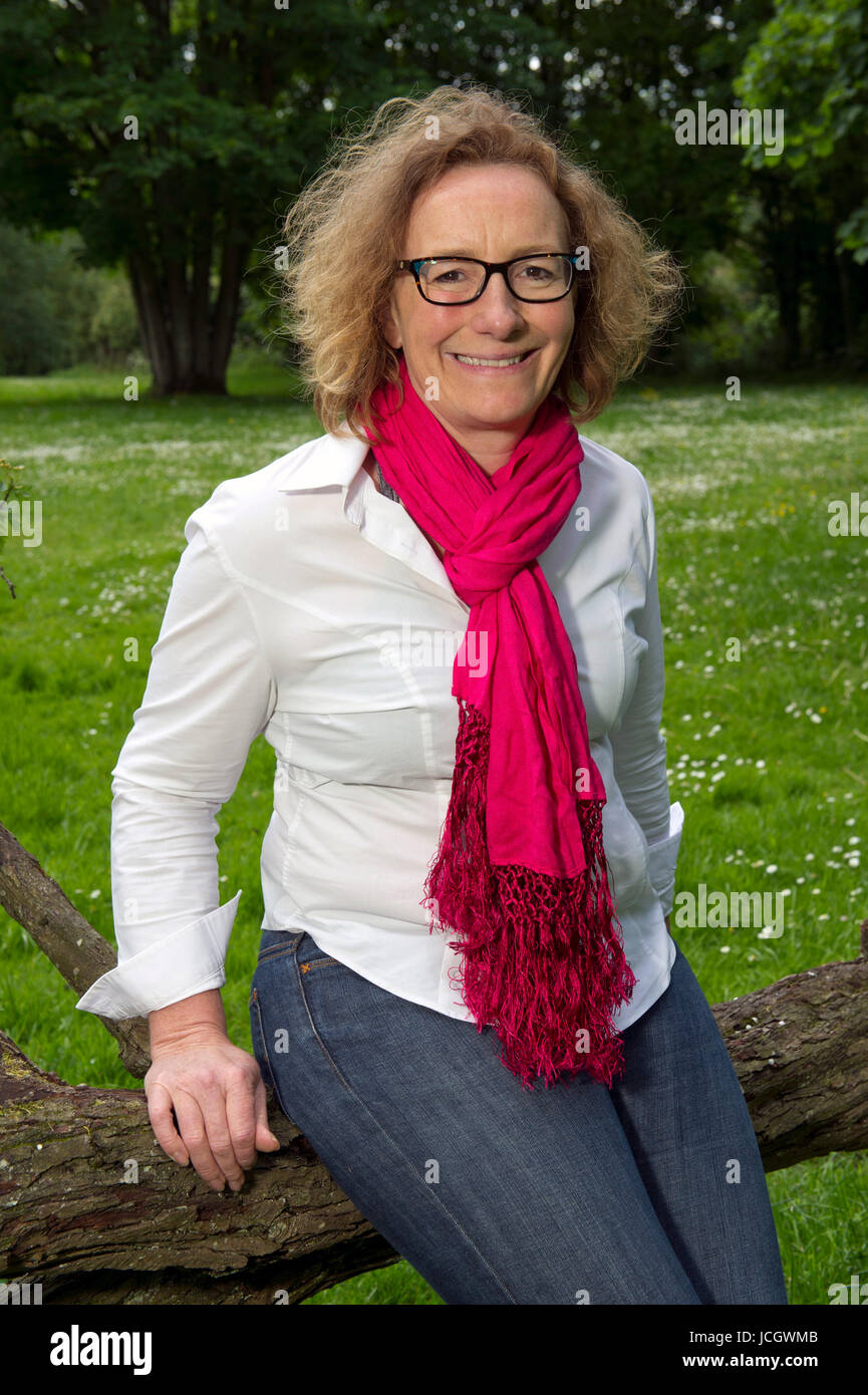 Juliet Davenport, CEO von guter Energie, einen Ökostrom-Anbieter in Chippenham, Wiltshire, UK. Stockfoto