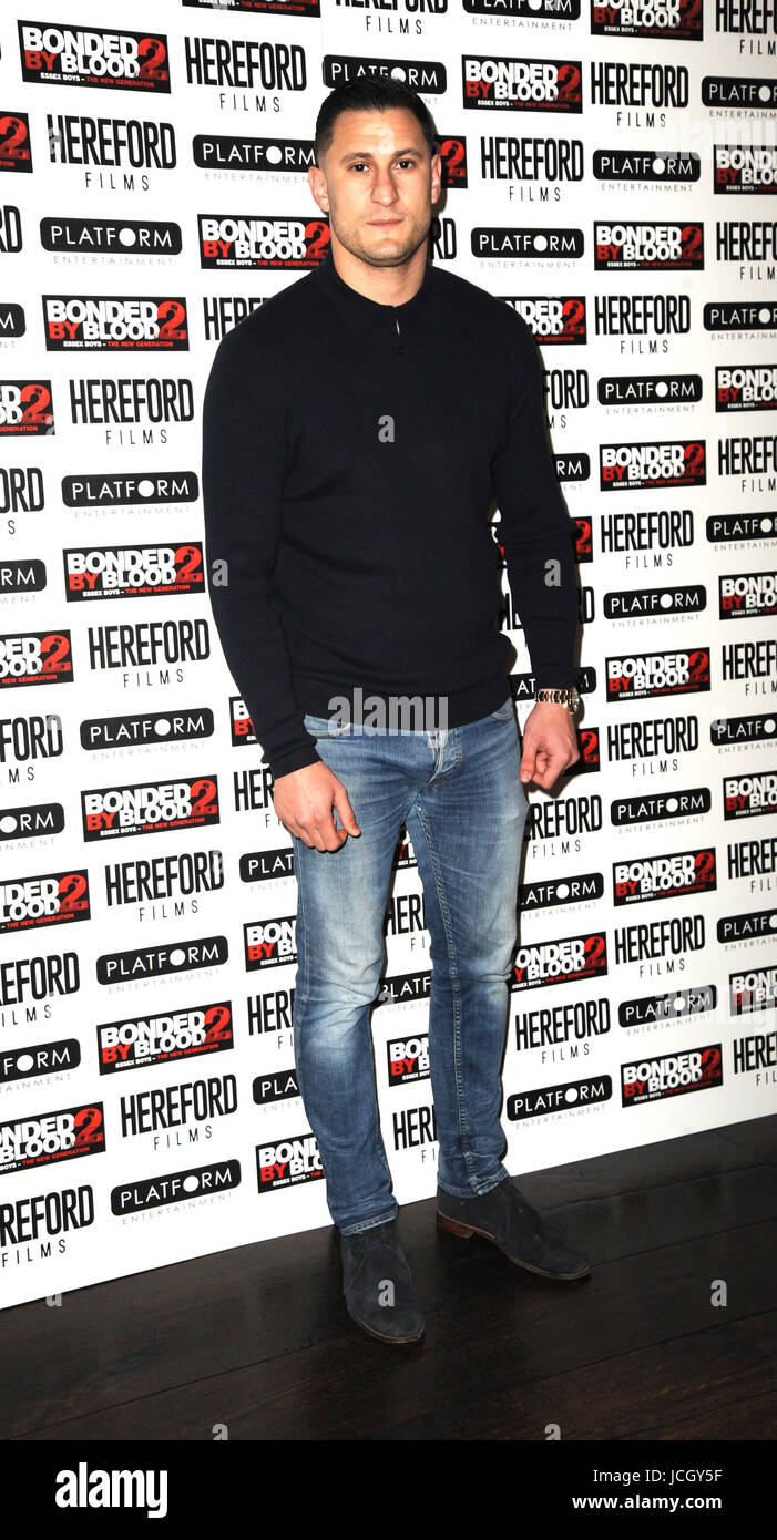 "Gebunden durch Blut 2' Screening im Soho Hotel in London - Ankünfte mit: Josh Myers wo: London, Vereinigtes Königreich bei: 15. Mai 2017 Credit: WENN.com Stockfoto