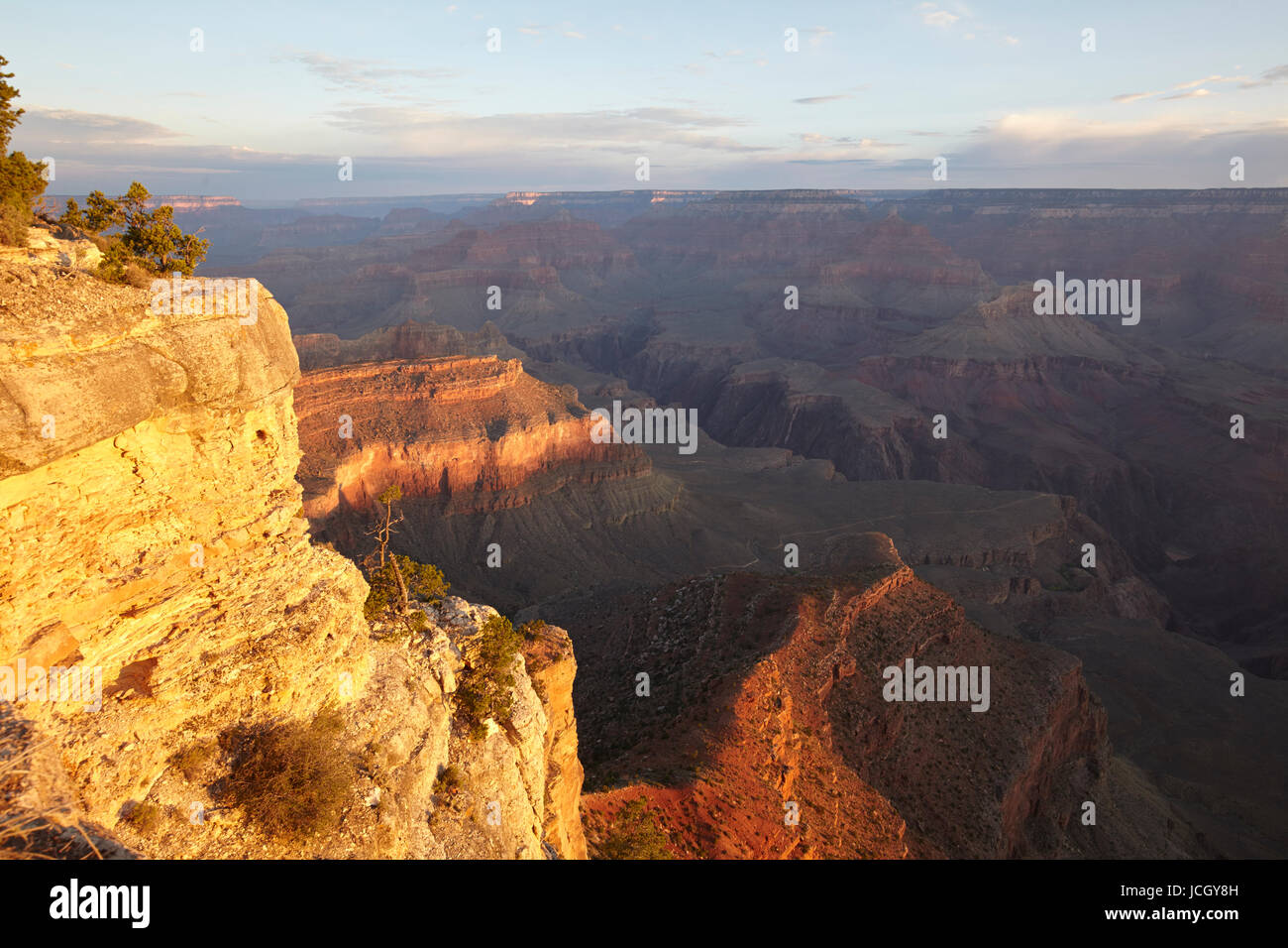 Grand Canyon gesehen von Yavapai Point, South Rim, Arizona, Vereinigte Staaten Stockfoto