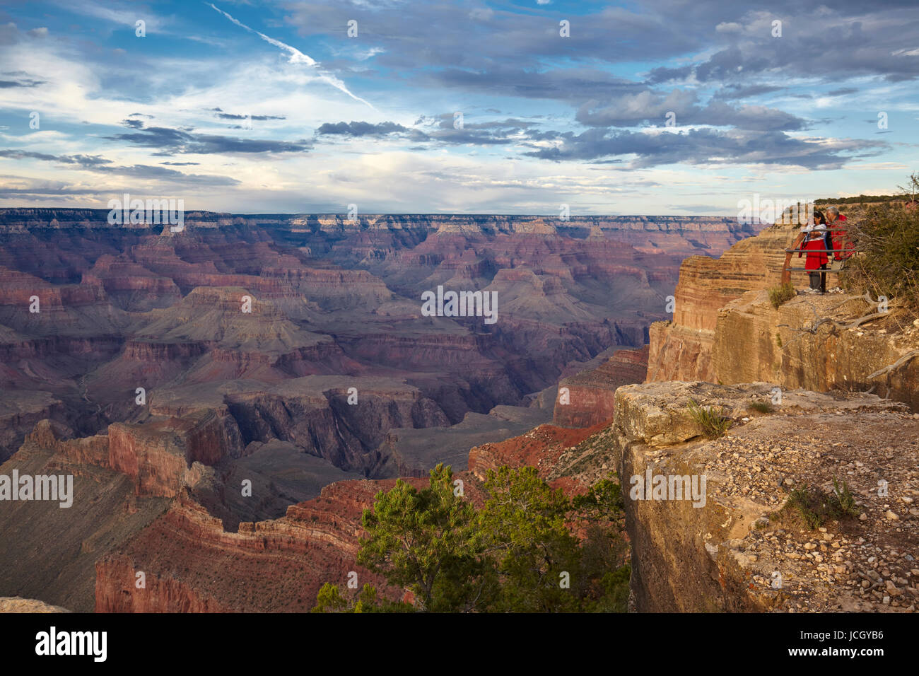 Grand Canyon gesehen von Mohave Point, South Rim, Arizona, Vereinigte Staaten Stockfoto