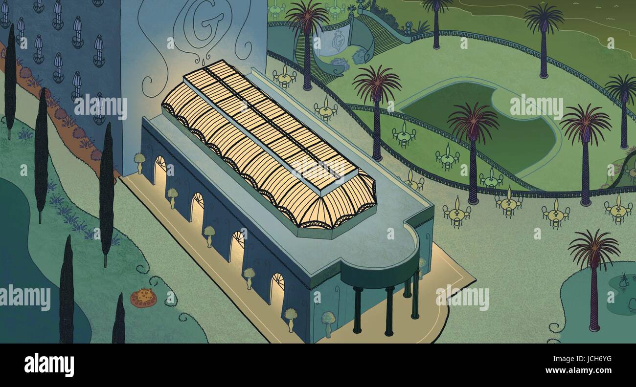 Moomins an der Riviera Stockfoto