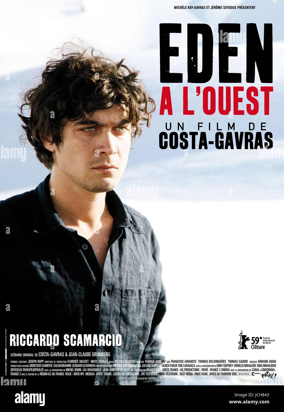 Eden ist West Jahr: 2009 Griechenland / Frankreich Regie: Costa Gavras Riccardo Scamarcio Filmplakat Stockfoto