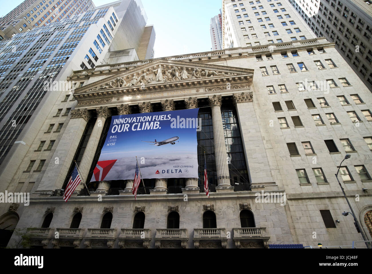 New York Börsengebäude in New York City USA Stockfoto