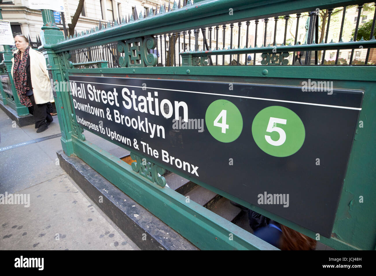 Wall-Street-Station New York City USA Stockfoto