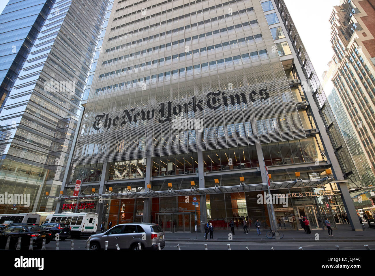 Die New York Times building New York City USA Stockfoto