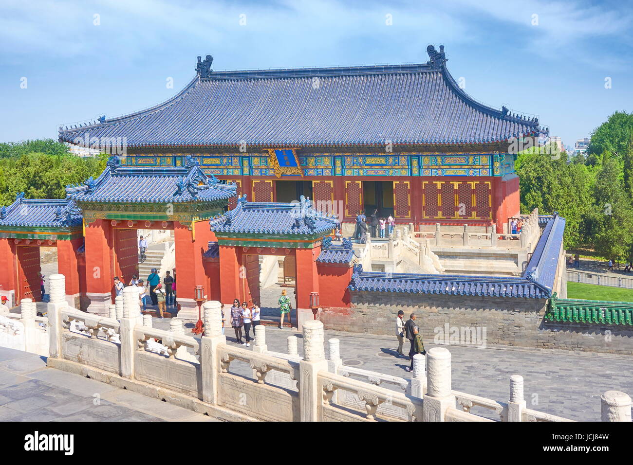 Der Himmelstempel (Tian Tan), UNESCO, Peking, China Stockfoto