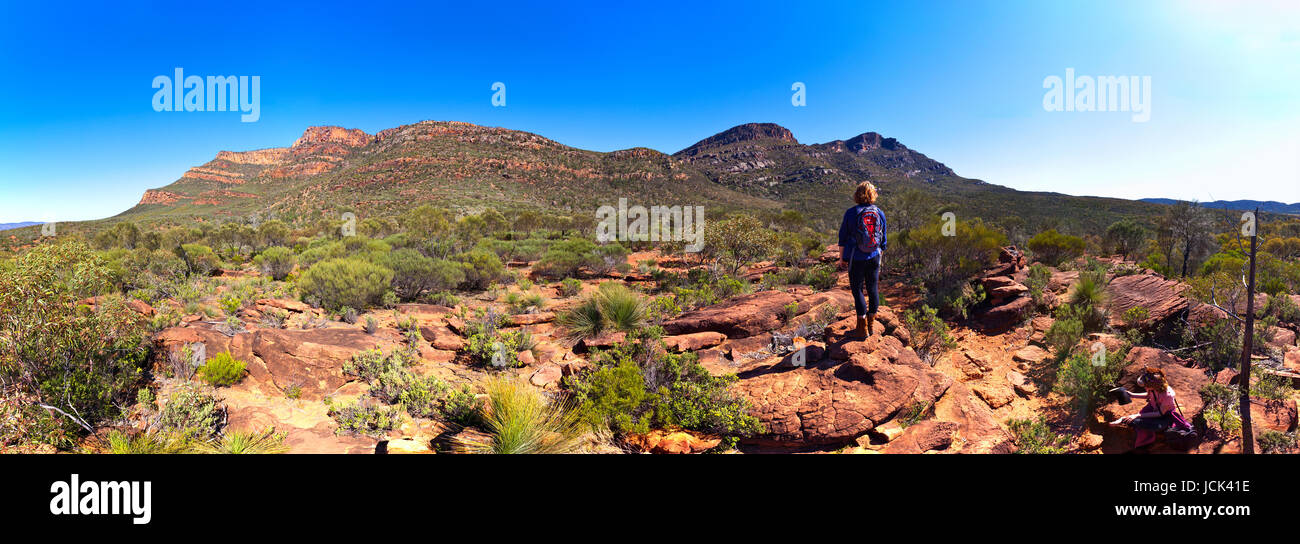 Foto auf einen viertägigen Urlaub im Oktober 2016 während Ihres Aufenthalts im Willow Springs Station, Jackaroos Cottage, Flinders Ranges, South Australia Stockfoto