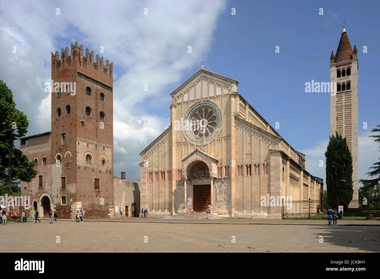 Bauwerke Und Denkmale der Stadt Verona Stockfoto