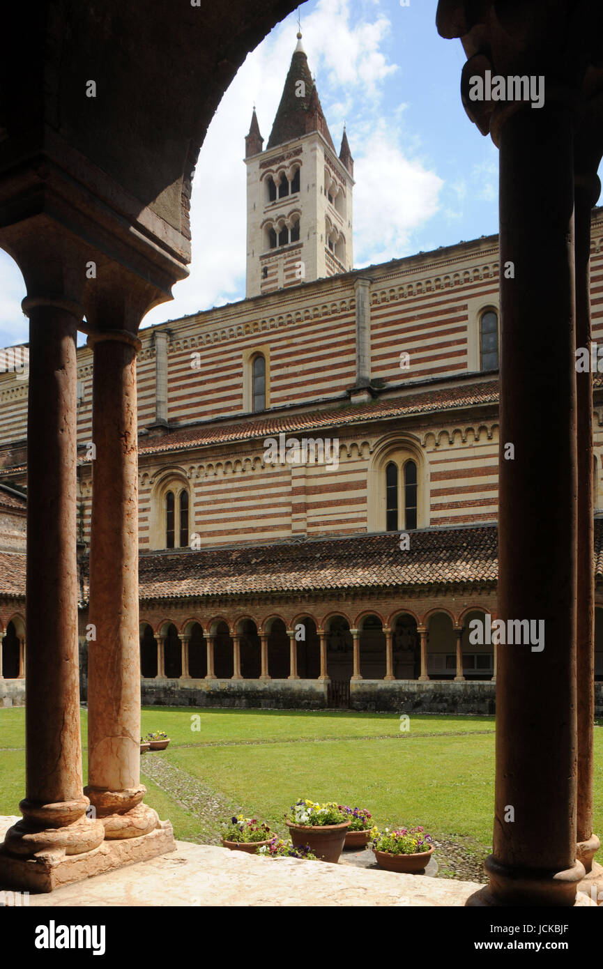 Bauwerke Und Denkmale der Stadt Verona Stockfoto