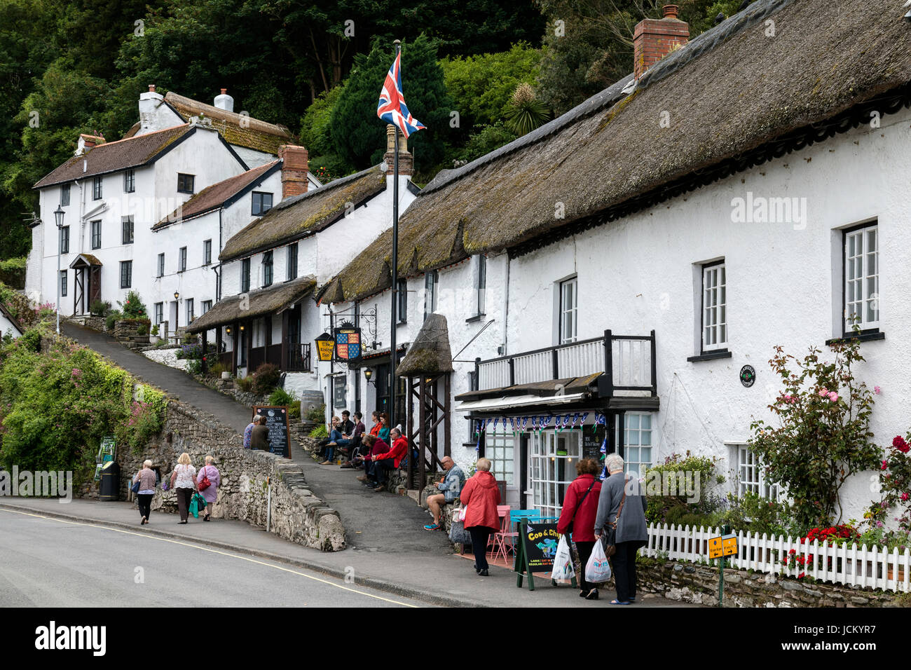 Lynmouth, Exmoor, Devon, England, Vereinigtes Königreich Stockfoto