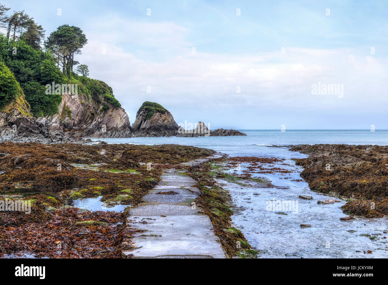 Lee Bay, Ilfracombe, Devon, England, Vereinigtes Königreich Stockfoto