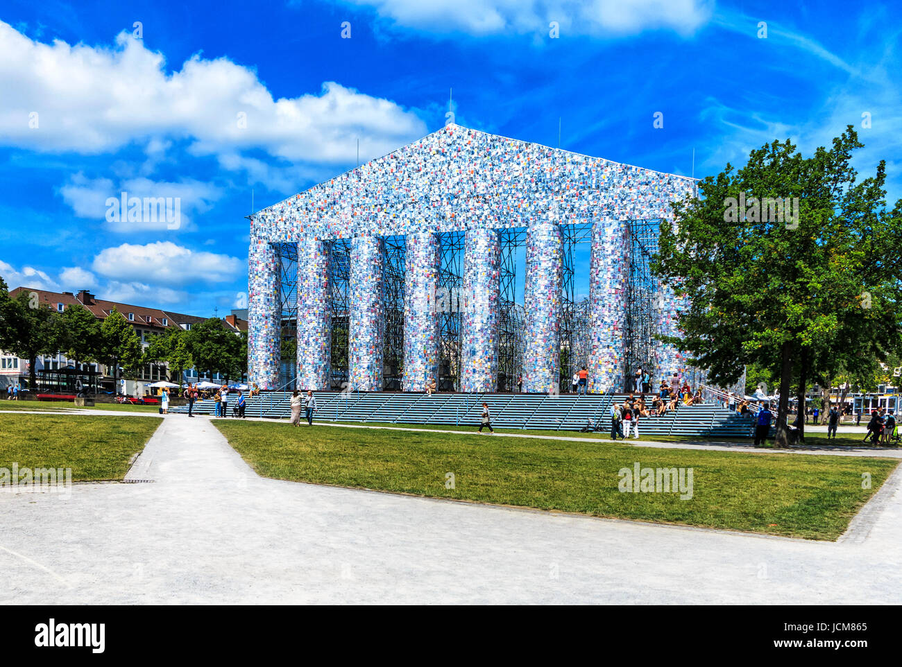 Parthenon der Bücher-The-Art-Tempel am Friedrichsplatz in Kassel, Deutschland Stockfoto