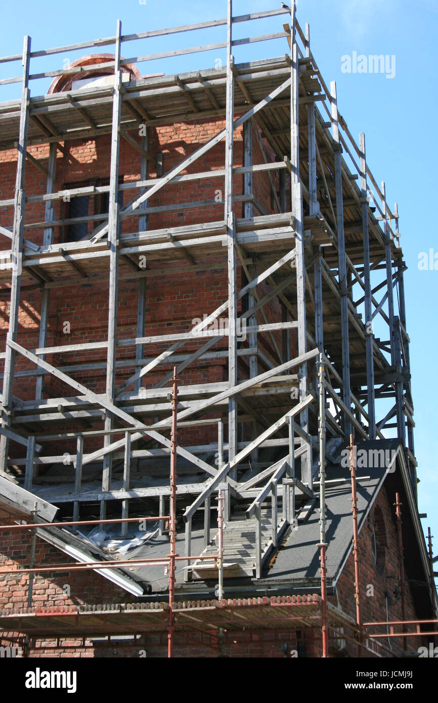 Wiederaufbau in Porvoo - Finnland Stockfoto